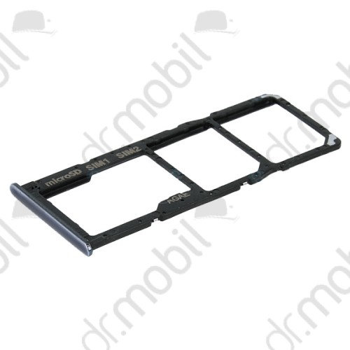 SIM tálca / tartó Samsung Galaxy A10 (SM-A105F) DUAL sim és memóriakártya tartó fekete GH98-44169A